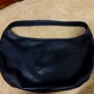 Coach EUC black leather shoulder bag